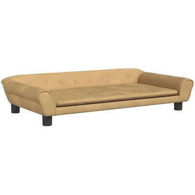 vidaXL Hundebett Braun 100x50x21 cm Samt - Hundebett vidaXL Hundebett Braun 100x50x21 cm Samt - Hundebett