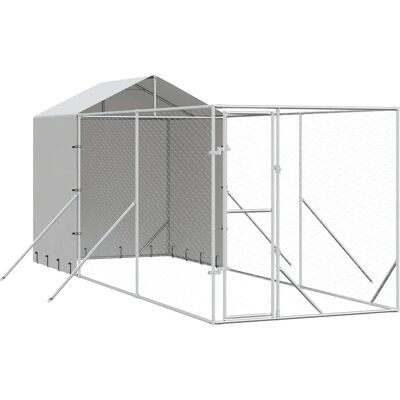 MAISONCHIC Hundehütte - 2x6x2,5 m Verzinkter Stahl & PE MAISONCHIC Hundehütte - 2x6x2,5 m Verzinkter Stahl & PE
