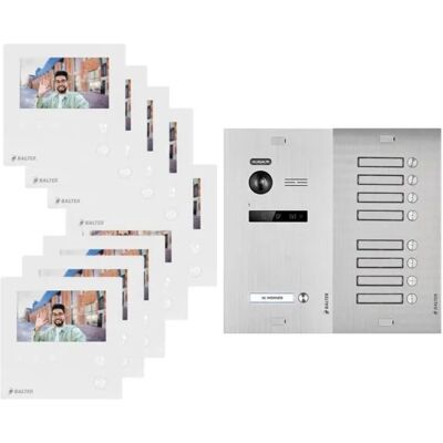 Balter Evo Mini Video Türsprechanlage 2-Draht Bus für 9-Familienhaus Silver Balter Evo Mini Video Türsprechanlage 2-Draht Bus für 9-Familienhaus Silver