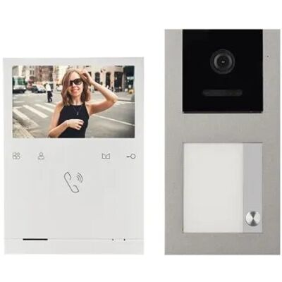 Balter Evo Quick Aufputz Video Türsprechanlage für 1 Familienhaus mit 4,3 Zoll Monitor 2-Draht Bus Grau Balter Evo Quick Aufputz Video Türsprechanlage für 1 Familienhaus mit 4,3 Zoll Monitor 2-Draht Bus Grau