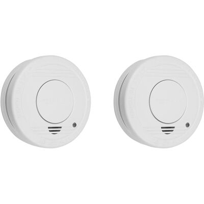 Smartwares FSM-11512 Kabelloser Rauchmelder Set mit 2 Stück - 5 Jahre Batterie Smartwares FSM-11512 Kabelloser Rauchmelder Set mit 2 Stück - 5 Jahre Batterie