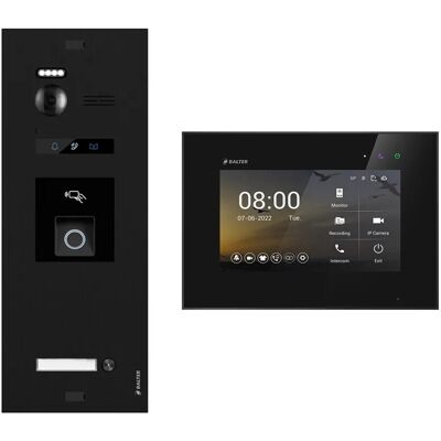 BALTER EVO-HD BLACK Video-Türsprechanlage mit Fingerprint für 1-Familienhaus Schwarz BALTER EVO-HD BLACK Video-Türsprechanlage mit Fingerprint für 1-Familienhaus Schwarz