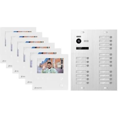 Balter Evo Mini Video Türsprechanlage für 19-Familienhaus 2-Draht Bus Türstation Silver Balter Evo Mini Video Türsprechanlage für 19-Familienhaus 2-Draht Bus Türstation Silver