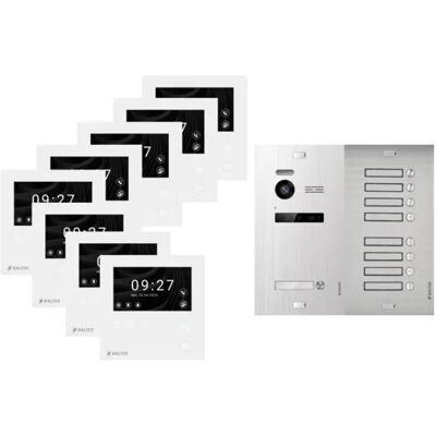 Balter Evo-HD-Mini Video Türsprechanlage Komplettsystem für 9-Familienhaus mit 4,3 Zoll WiFi Monitor Silber Balter Evo-HD-Mini Video Türsprechanlage Komplettsystem für 9-Familienhaus mit 4,3 Zoll WiFi Monitor Silber