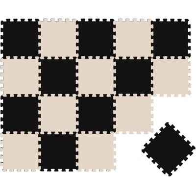 LittleTom 18-teiliges Schaumstoff-Puzzle-Teppich - Weicher Spielbereich - 30x30cm - bunt LittleTom 18-teiliges Schaumstoff-Puzzle-Teppich - Weicher Spielbereich - 30x30cm - bunt