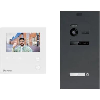 Balter Evo Mini Video Türsprechanlage 2-Draht Bus Komplettsystem für 1-Familienhaus Anthrazit Balter Evo Mini Video Türsprechanlage 2-Draht Bus Komplettsystem für 1-Familienhaus Anthrazit