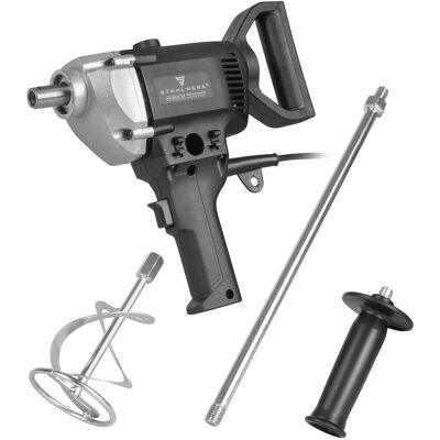 STAHLWERK Rührwerk 800 W 500 U/min Mörtelrührer Rührgerät für Mörtel und Beton STAHLWERK Rührwerk 800 W 500 U/min Mörtelrührer Rührgerät für Mörtel und Beton