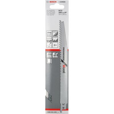Bosch Modell S 2345 X Holzsägeblatt - Hochkohlenstoffstahl (HCS) - 200mm Bosch Modell S 2345 X Holzsägeblatt - Hochkohlenstoffstahl (HCS) - 200mm