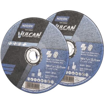STAHLWERK NORTON Trennscheibe 2er Set Sägeblatt 180 X 16 X 2223 MM für Metalltrennsägen STAHLWERK NORTON Trennscheibe 2er Set Sägeblatt 180 X 16 X 2223 MM für Metalltrennsägen