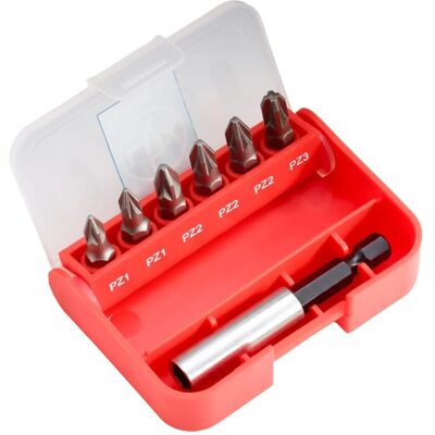 Lux-Tools PZ 25 mm 7 Stück - Schraubenzieher-Bitsatz Lux-Tools PZ 25 mm 7 Stück - Schraubenzieher-Bitsatz