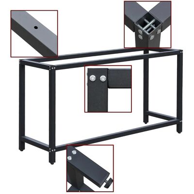 Wiltec Werkbankgestell 125X50X80Cm Tischgestell 250Kg Arbeitstisch Untergestell Wiltec Werkbankgestell 125X50X80Cm Tischgestell 250Kg Arbeitstisch Untergestell