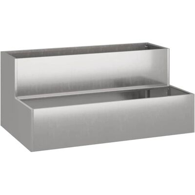 vidaXL Gartenpflanze Edelstahl 100 x 60 x 45 cm Langlebig Silver - Pflanzenständer vidaXL Gartenpflanze Edelstahl 100 x 60 x 45 cm Langlebig Silver - Pflanzenständer