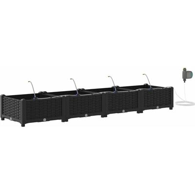 Vidaxl Gartenschale mit Bewässerungssystem - Schwarz Vidaxl Gartenschale mit Bewässerungssystem - Schwarz