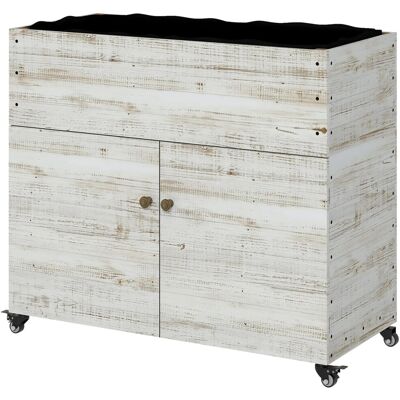 Outsunny Hochbeetkasten Tannenholz Weiß 110L x 50B x 95H cm Outsunny Hochbeetkasten Tannenholz Weiß 110L x 50B x 95H cm
