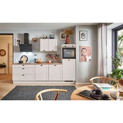 pino Küchenzeile 270 cm Kaschmirgrau Matt Anschlag rechts 1 Geräteschrank pino Küchenzeile 270 cm Kaschmirgrau Matt Anschlag rechts 1 Geräteschrank
