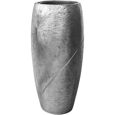 Vivanno Bodenvase Royal 33 cm x 33 cm x 73 cm Solissilber Vivanno Bodenvase Royal 33 cm x 33 cm x 73 cm Solissilber