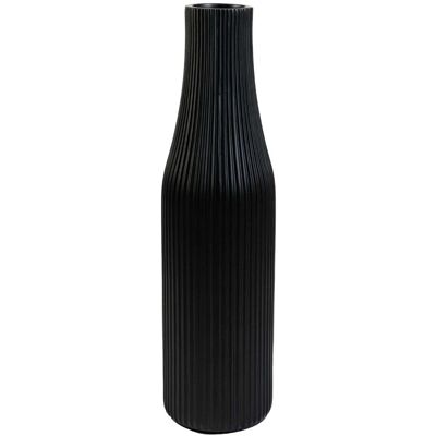 Vivanno Bodenvase Vertigo 20 cm x 20 cm x 80 cm Skandischwarz Vivanno Bodenvase Vertigo 20 cm x 20 cm x 80 cm Skandischwarz