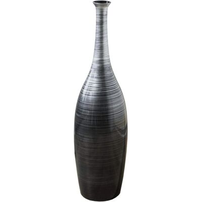 Vivanno Bodenvase Delgada 18 cm x 18 cm x 77 cm Spiralschwarz Vivanno Bodenvase Delgada 18 cm x 18 cm x 77 cm Spiralschwarz