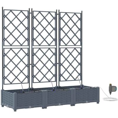 Vidaxl Gartentopf mit Bewässerung - Grau Vidaxl Gartentopf mit Bewässerung - Grau