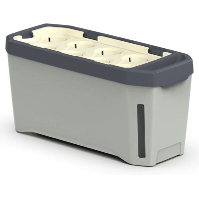 Gusta Garden Kräutertopf Harry Herbs 4in1 Pflanzentopf mit Bewässerungssystem Hellgrau ohne Anzuchthaube Gusta Garden Kräutertopf Harry Herbs 4in1 Pflanzentopf mit Bewässerungssystem Hellgrau ohne Anzuchthaube
