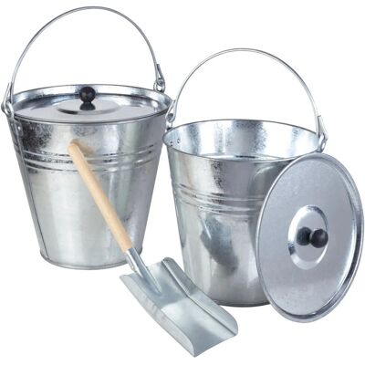 Westfalia Zinkeimer-Set 5-Teilig Verzinkt aus Metall Silber Westfalia Zinkeimer-Set 5-Teilig Verzinkt aus Metall Silber