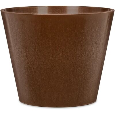 Scheurich Pflanzgefäß Purista+ Ø 37 cm Walnut mit Bewässerungseinsatz Scheurich Pflanzgefäß Purista+ Ø 37 cm Walnut mit Bewässerungseinsatz