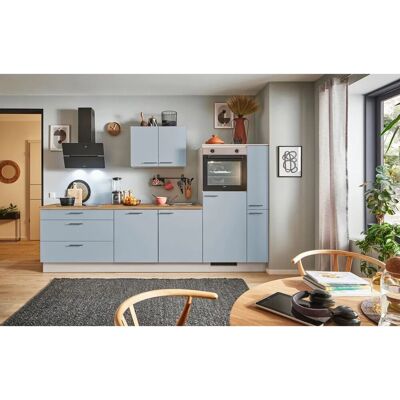 pino Küchenzeile 310 cm Pastellblau Anschlag rechts 1 Geräte-. 1 Seitenschrank pino Küchenzeile 310 cm Pastellblau Anschlag rechts 1 Geräte-. 1 Seitenschrank