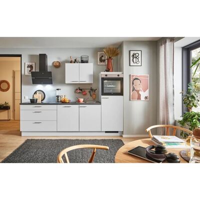 pino Küchenzeile 260 cm Lichtgrau Anschlag rechts 1 Geräteschrank pino Küchenzeile 260 cm Lichtgrau Anschlag rechts 1 Geräteschrank
