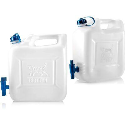 BigDean 2X Wasserkanister 12l Trinkwasserbehälter Trinkwasserkanister Mit Hahn Lebensmittelecht Geeignet Für 10 12 Liter 20 Plus 70 Grad Celsius BigDean 2X Wasserkanister 12l Trinkwasserbehälter Trinkwasserkanister Mit Hahn Lebensmittelecht Geeignet Für 10 12 Liter 20 Plus 70 Grad Celsius