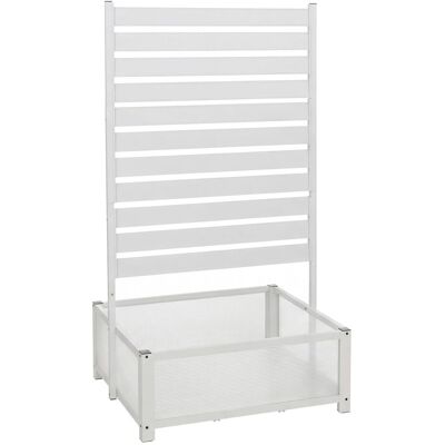 MCW Aluminium Beet mit Rankgitter P97 158x90x75cm Weiß MCW Aluminium Beet mit Rankgitter P97 158x90x75cm Weiß