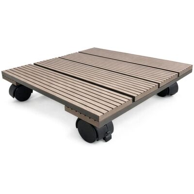 Floordirekt WPC Pflanzenroller Marquis Rolluntersetzer 80 kg Belastbar 30 x 30 cm Floordirekt WPC Pflanzenroller Marquis Rolluntersetzer 80 kg Belastbar 30 x 30 cm