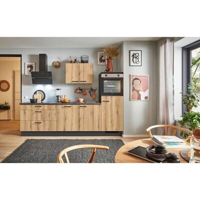 pino Küchenzeile 270 cm Evoke Eiche Anschlag rechts 1 Geräteschrank pino Küchenzeile 270 cm Evoke Eiche Anschlag rechts 1 Geräteschrank