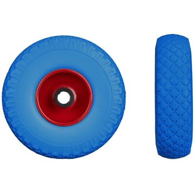 Relaxdays Sackkarrenrad 2er Set Vollgummi Blau Rot Pannensicher 26 cm x 8,5 cm 1 kg Relaxdays Sackkarrenrad 2er Set Vollgummi Blau Rot Pannensicher 26 cm x 8,5 cm 1 kg