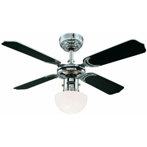 WESTINGHOUSE Westinghouse Deckenventilator mit Beleuchtung und Zugschaltern Portland Ambiance Chrom 90 cm WESTINGHOUSE Westinghouse Deckenventilator mit Beleuchtung und Zugschaltern Portland Ambiance Chrom 90 cm