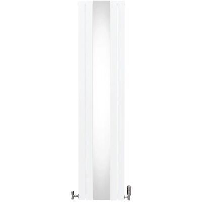 Monstershop Heizkörper mit Spiegel & Chrom Thermostatventile 1800mm x 425mm Weiß Monstershop Heizkörper mit Spiegel & Chrom Thermostatventile 1800mm x 425mm Weiß