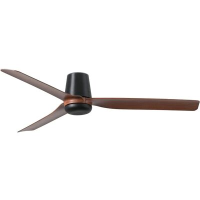 Faro Faro PUNT TUB M Deckenventilator - 6-Gang Schwarz Dunkles Holz Faro Faro PUNT TUB M Deckenventilator - 6-Gang Schwarz Dunkles Holz