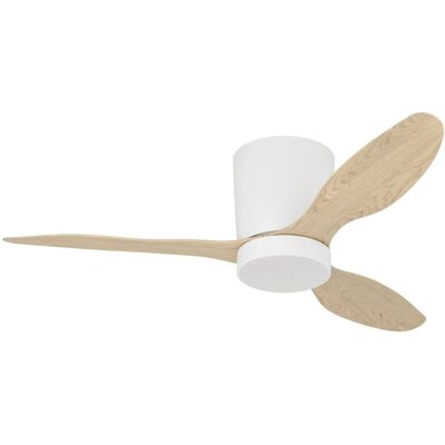Eglo LED-Deckenventilator Baracares 20 W Ø 106 cm Weiß-Holz Eglo LED-Deckenventilator Baracares 20 W Ø 106 cm Weiß-Holz