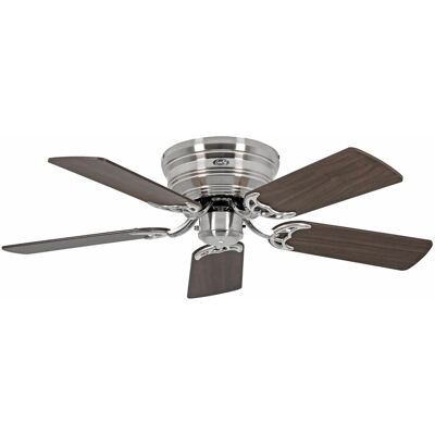CASAFAN Flacher Deckenventilator mit Zugkette Classic Flat III Chrom Gebürstet 103 CASAFAN Flacher Deckenventilator mit Zugkette Classic Flat III Chrom Gebürstet 103
