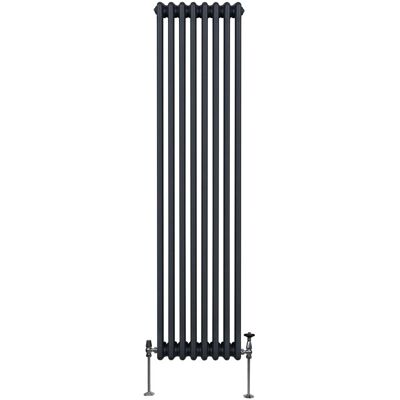 Monstershop Traditioneller 3 Spalten Heizkörper 1800 x 382 mm Anthrazitgrau Monstershop Traditioneller 3 Spalten Heizkörper 1800 x 382 mm Anthrazitgrau