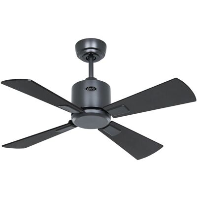 CASAFAN Energiespar Deckenventilator mit Fernbedienung Eco Neo III WiFi 92 cm Basaltgrau Flügel Schwarz - Teak CASAFAN Energiespar Deckenventilator mit Fernbedienung Eco Neo III WiFi 92 cm Basaltgrau Flügel Schwarz - Teak