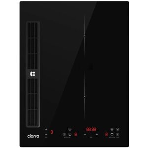 CIARRA Kochfeld mit Dunstabzug 39 cm Kochfeldabzug 2 Zonen mit integriertem Plasma System Boost 9 Stufen CBBEH392B CIARRA Kochfeld mit Dunstabzug 39 cm Kochfeldabzug 2 Zonen mit integriertem Plasma System Boost 9 Stufen CBBEH392B