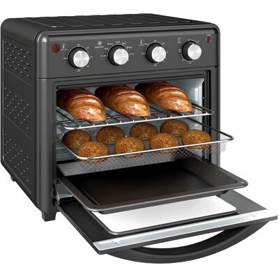 HOMCOM Minibackofen mit Umluft 30L Backblech Krümelblech mit 7 Modi Metall HOMCOM Minibackofen mit Umluft 30L Backblech Krümelblech mit 7 Modi Metall