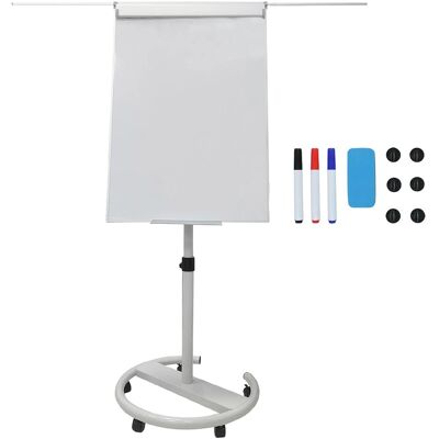 Relaxdays Flipchart Whiteboard Aluminium Weiß Magnetisch Abwischbar Höhenverstellbar Mit 2 Armen 100 cm x 70 cm 10,1 kg Relaxdays Flipchart Whiteboard Aluminium Weiß Magnetisch Abwischbar Höhenverstellbar Mit 2 Armen 100 cm x 70 cm 10,1 kg
