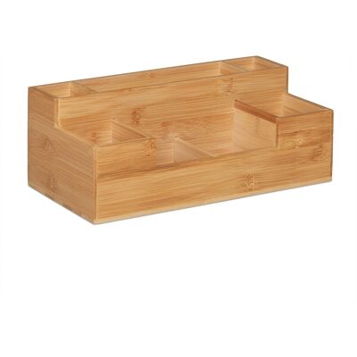 Relaxdays Schreibtisch Organizer Bambus Natur 7 Fächer 11 cm x 30 cm x 15 cm 0,7 kg Relaxdays Schreibtisch Organizer Bambus Natur 7 Fächer 11 cm x 30 cm x 15 cm 0,7 kg