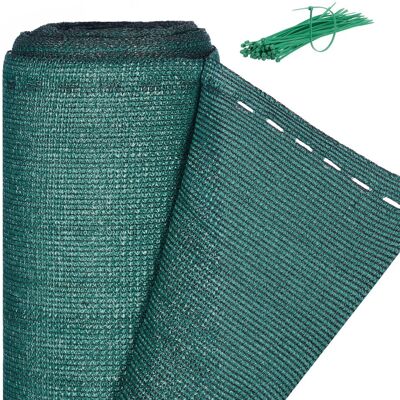 Relaxdays Zaunblende HDPE-Gewebe Dunkelgrün UV-stabilisiert 1,2 m x 50 m Relaxdays Zaunblende HDPE-Gewebe Dunkelgrün UV-stabilisiert 1,2 m x 50 m
