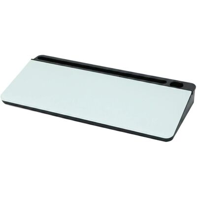 Relaxdays Schreibtisch Organizer Kunststoff Glas Schwarz mit Whiteboard 5,5 cm x 40 cm x 18 cm 1,2 kg Relaxdays Schreibtisch Organizer Kunststoff Glas Schwarz mit Whiteboard 5,5 cm x 40 cm x 18 cm 1,2 kg