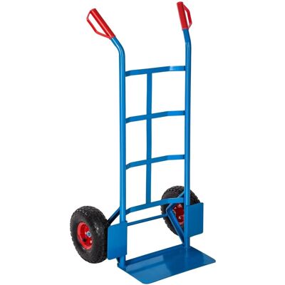 Tectake Sackkarre Mit Stahlrahmen Luftbereifung 55 x 44 x 119 cm Blau Tectake Sackkarre Mit Stahlrahmen Luftbereifung 55 x 44 x 119 cm Blau