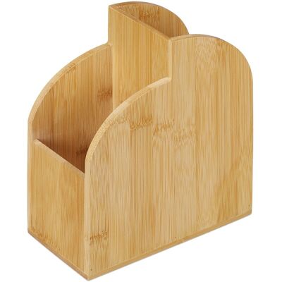 Relaxdays Stiftehalter Bambus Natur 2 Fächer 20 cm x 17 cm x 9 cm 0,4 kg Relaxdays Stiftehalter Bambus Natur 2 Fächer 20 cm x 17 cm x 9 cm 0,4 kg