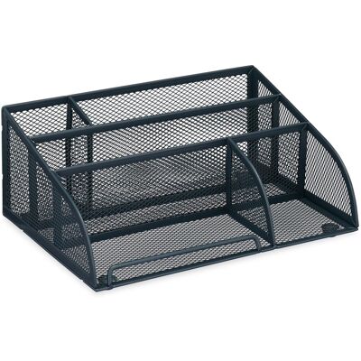 Relaxdays Schreibtisch Organizer Stahl Anthrazit Rutschfest 10,5 cm x 25,5 cm x 17 cm Relaxdays Schreibtisch Organizer Stahl Anthrazit Rutschfest 10,5 cm x 25,5 cm x 17 cm