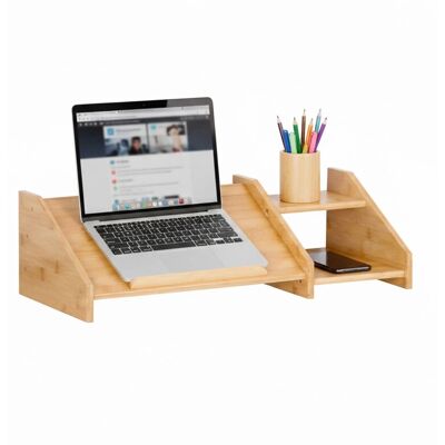 Relaxdays Laptopständer Bambus Natur Rutschfest 17,5 cm x 61 cm x 25,5 cm Relaxdays Laptopständer Bambus Natur Rutschfest 17,5 cm x 61 cm x 25,5 cm